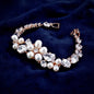 Eloise - Freshwater Pearl and Cubic Zirconia Bridal Bracelet - Available in Rose Gold and Silver