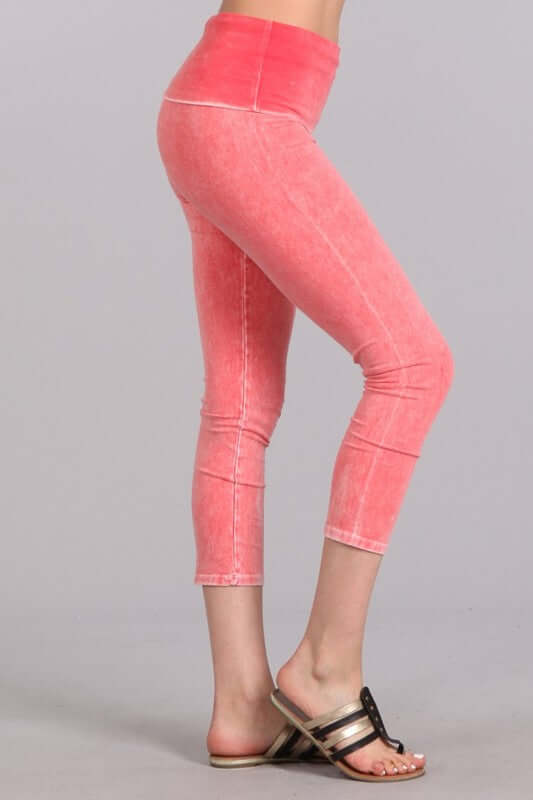 Easy Fit USA Cotton Capri Leggings Made in USA