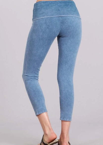 Easy Fit American Cotton Capri Leggings Made in USA