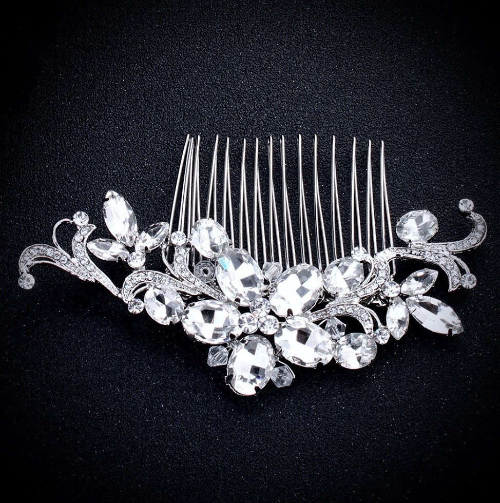 "Sarah" - Austrian Crystal Bridal Hair Comb