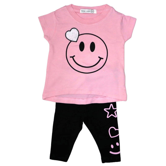 ☀️Baby A-line Top and Legging Set - Smile