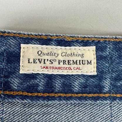 LEVIS Recrafted Icon Skirt Mid Rise Original Women's Sz 30 Novel Notion Med Wash