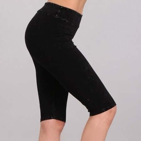 Ladies Longer Length Biker Shorts Made in USA