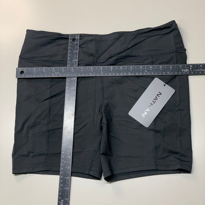 NATHAN Interval 6" Inseam Bike Short Women's Black Size XL NS51520-00001-XL