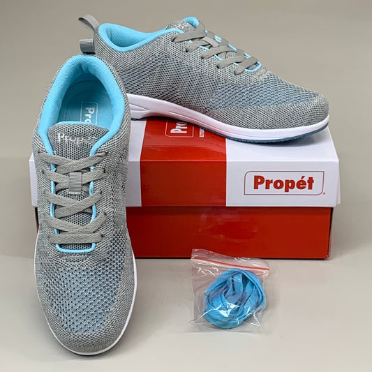 PROPET Washable Walker Evolution Shoes M(B) Women's SZ 9 LT Grey/LT Blue WCS012MGLBM-09