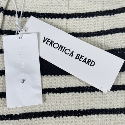 VERONICA BEARD Women's Gershwin Short Sz-2 Ivory/Black 2406TW7480258