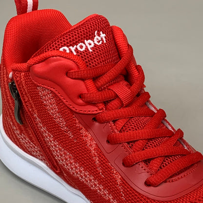 PROPET Travelbound Hi Zip-Up Sneaker Shoes XX(4E) Women's SZ 8 Red WAA006MREDE-08