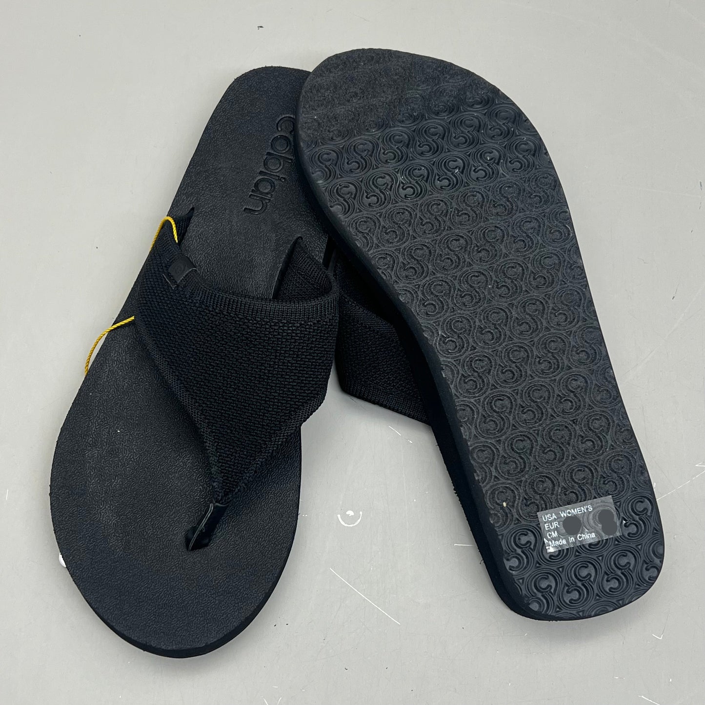 COBIAN Bermuda Bounce Sporty Style EVA Outsole Sandals Women's Sz 10, EU 41 Black BEB24-001-10