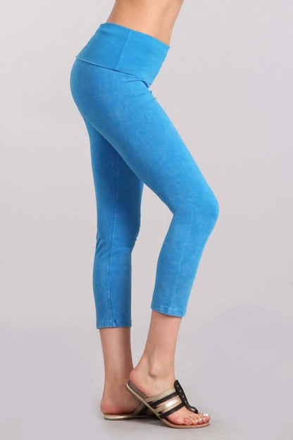 Easy Fit American Cotton Capri Leggings Made in USA