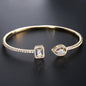 "Carrie" - Cubic Zirconia Bridal Bracelet - Available in Silver, Rose Gold and Yellow Gold