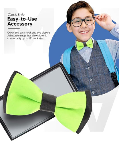 Vittorio Farina Boy's Design Satin Bow Tie