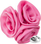 Vittorio Vico Unisex Trio Cluster Satin Flower Lapel Pin