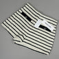 VERONICA BEARD Women's Gershwin Short Sz-8 Ivory/Black 2406TW7480258