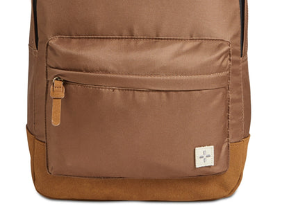Sun + Stone Men's Riley Canvas Colorblocked Backpack Brown Size Regular