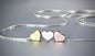 Viola - Mixed Metal Three Hearts Bridesmaids Necklace