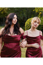 Satin Off The Shoulder Corset Gown
