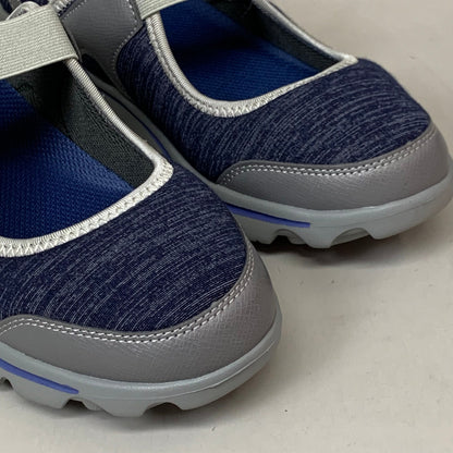 PROPET Onalee Mary Jane Flat Shoes W(D) Women's SZ 8 Blue/Silver WAA003JBLSW-08