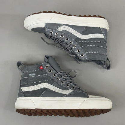 VANS Skate SK8Hi Canvas Shoes Men's Sz 5.5 Women's Sz 7 Grey/White (Pre-Owned)