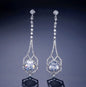 Casey - Silver Cubic Zirconia Bridal Earrings