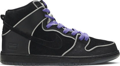Rare Nike SB Dunk High Black Purple Box 14M