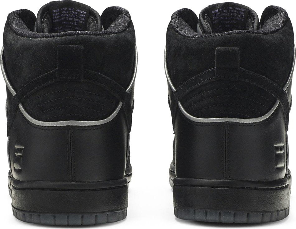Rare Nike SB Dunk High Black Purple Box 14M