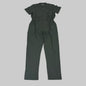 GREEN TOWN 4 Flex Scrubs Jumpsuit Cinch In Waist Women's Sz XL Olive GFX-023AST