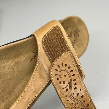 PROPET Wynzie Dressy Adjustable Flip Flop Women's Sz 10 XX(4E) Tan WSX051L