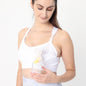Chloé 4 Running Nursing & Pumping Sports Bra (White Magnolia)