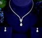 Kia - Cubic Zirconia Bridal Jewelry Set - Available in Silver and Gold