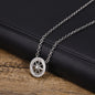 8-pointed Star Zircon Stainless Steel Necklace