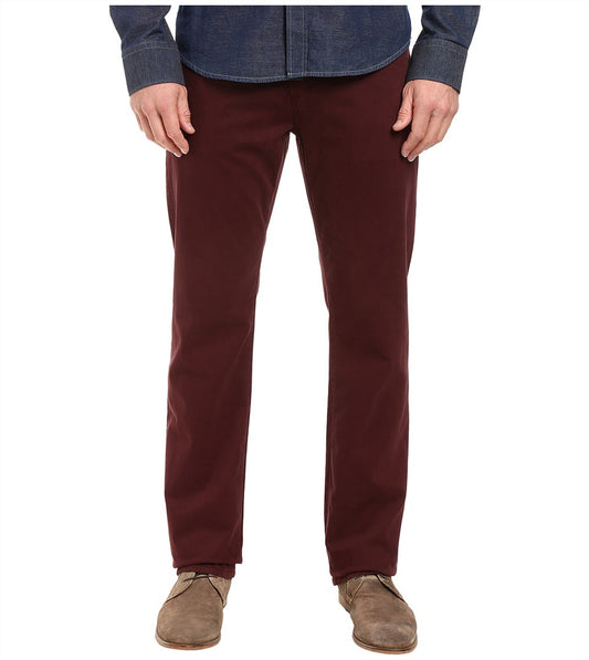 Ag Adriano Goldschmied Men's Graduate Tailored Leg Sueded Jeans In Rum Raisin Size Variants Available
