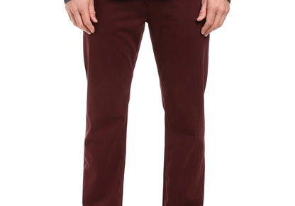 Ag Adriano Goldschmied Men's Graduate Tailored Leg Sueded Jeans In Rum Raisin Size Variants Available