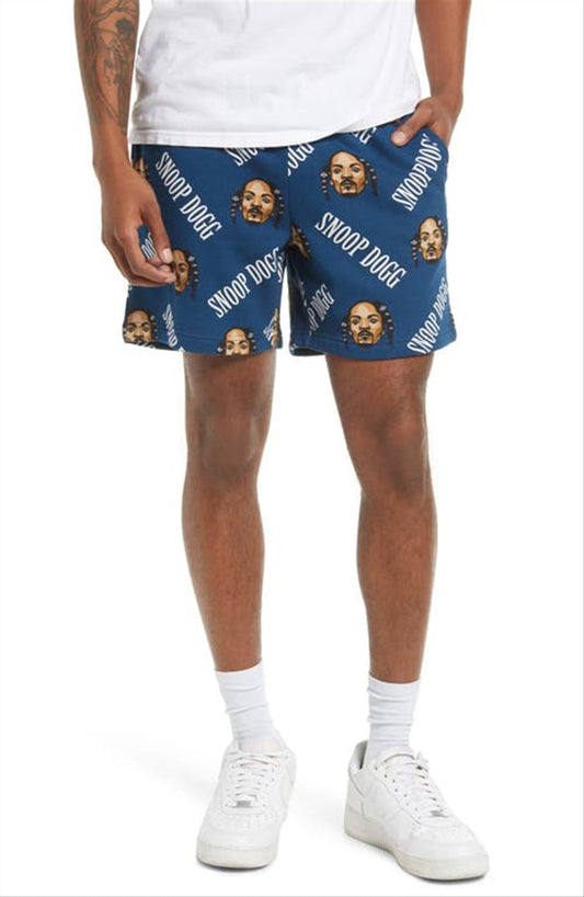 Cross Colours Medium Size Men's Snoop Dogg Vintage Navy Shorts