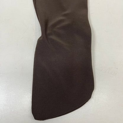 NORMA KAMALI Sleeveless Catsuit w/ Footsie Hidden Zip Women's Sz XS/34 Chocolate