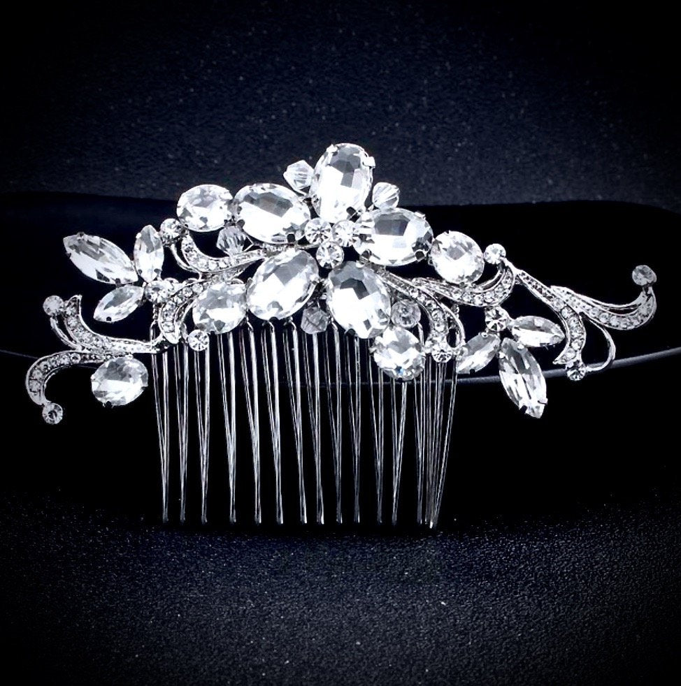 "Sarah" - Austrian Crystal Bridal Hair Comb
