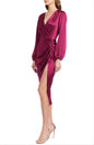 Amanda Uprichard Roma Silk Dress, Aubergine - Medium