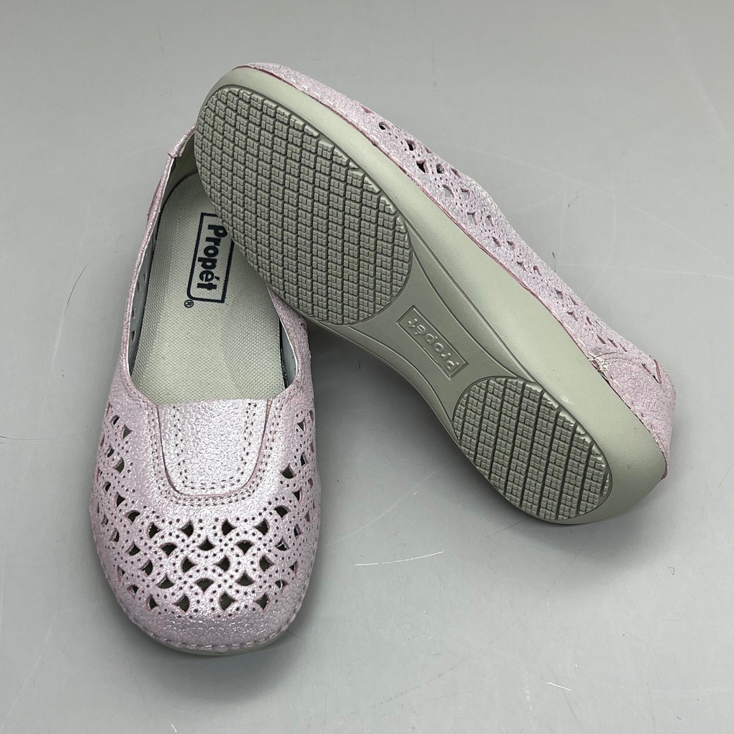 PROPET Cabrini Full Grain Leather Arch Support Women Sz 10.5 X(2E) Blush WCX064L