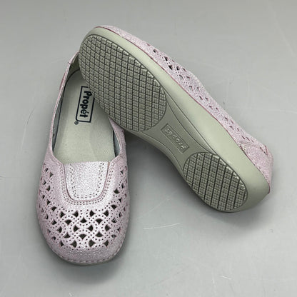 PROPET Cabrini Full Grain Leather Arch Support Women Sz 10.5 X(2E) Blush WCX064L