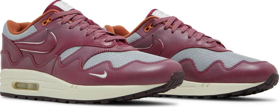 AIR MAX 1 PATTA WAVES MAROON 8M BRAND NEW