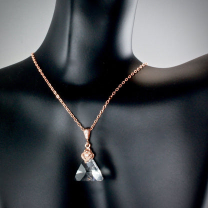 "Liya" - Rose Gold Swarovski Crystal Necklace