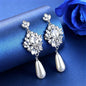 Valencia - Pearl and Crystal Bridal Earrings - Available in Silver and Gold