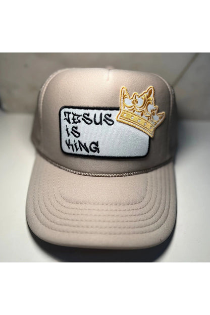 Jesus is King patch trucker hat -clearance