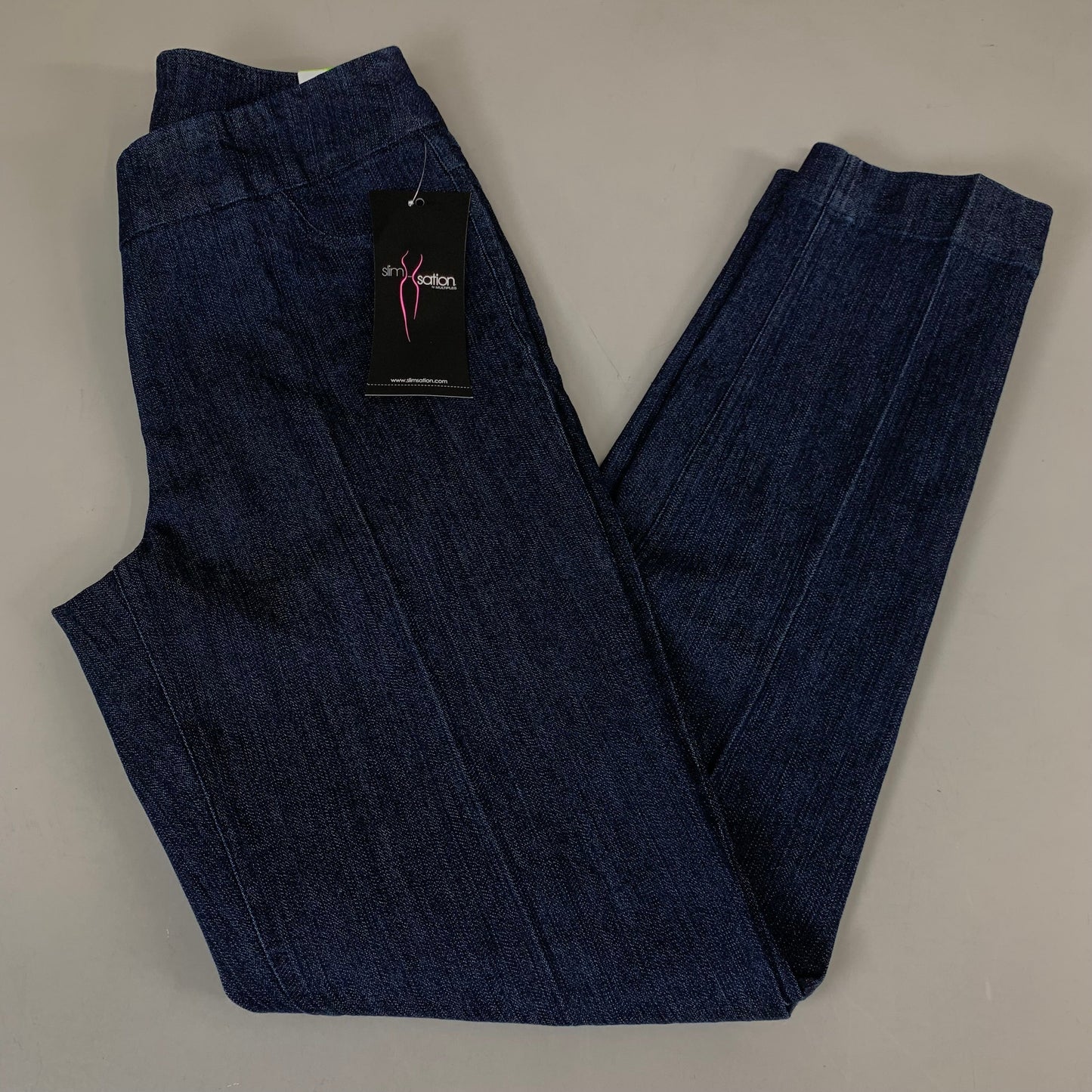 MULTIPLES Narrow Leg Pant Petite Women's Sz 4  Denim M2604P