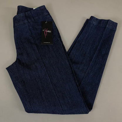 MULTIPLES Narrow Leg Pant Petite Women's Sz 4  Denim M2604P