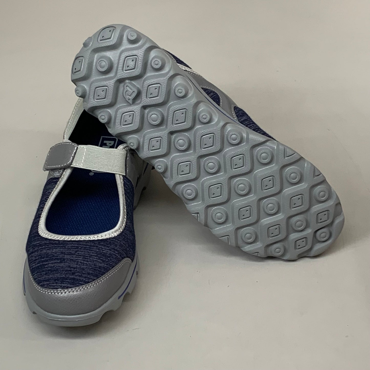 PROPET Onalee Mary Jane Flat Shoes W(D) Women's SZ 8 Blue/Silver WAA003JBLSW-08