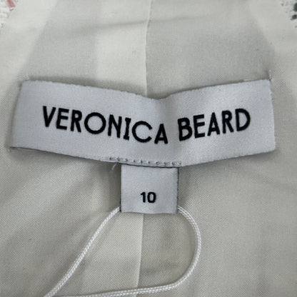 VERONICA BEARD Women's Sleeveless Roxanne Dress Sz-10 Ivory Multi 2406TW6521059