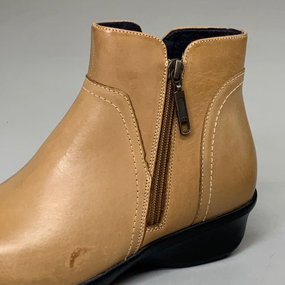 PROPET Waverly Leather Walking Ankle Boot Women's SZ 8 Tan WFX085LTANM-08