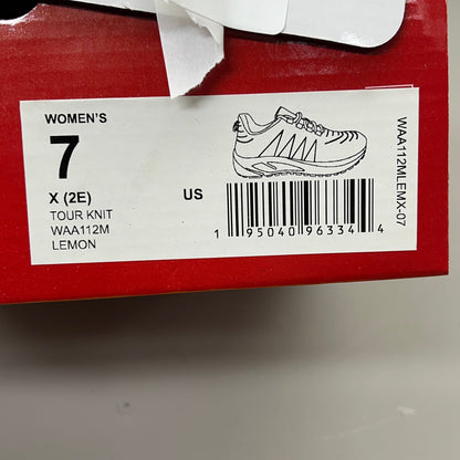 PROPET Tour Knit Double Insoles Breathe Ortholite Shoes Women's Sz 7 X(2E) Lemon WAA112M
