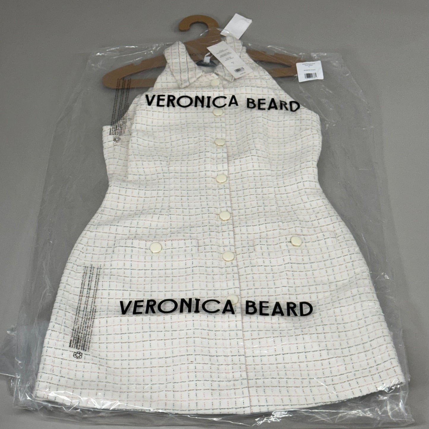 VERONICA BEARD Women's Sleeveless Roxanne Dress Sz-6 Ivory Multi 2406TW6521059