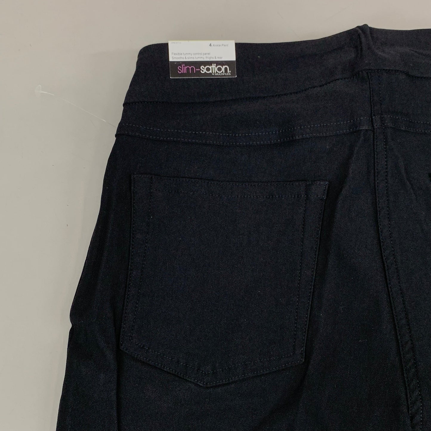 MULTIPLES Ankle Pants Petite Women's Sz 4 Black M30719PM